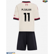 Otroški Nogometni dresi Liverpool Mohamed Salah #11 Gostujoči 2025-26 Kratek Rokav (+ Kratke hlače)